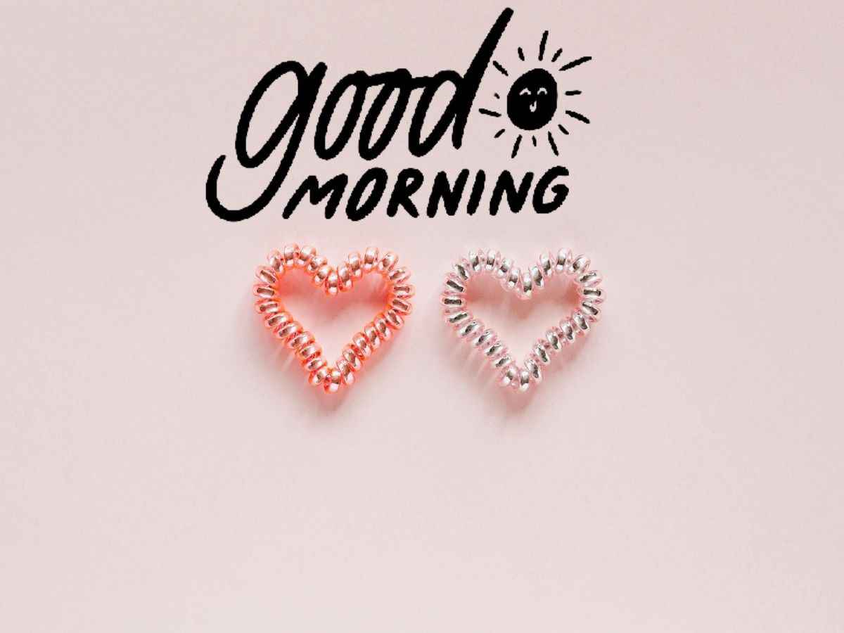 Ten heart-shaped good friday images with "good morning" text written on them.