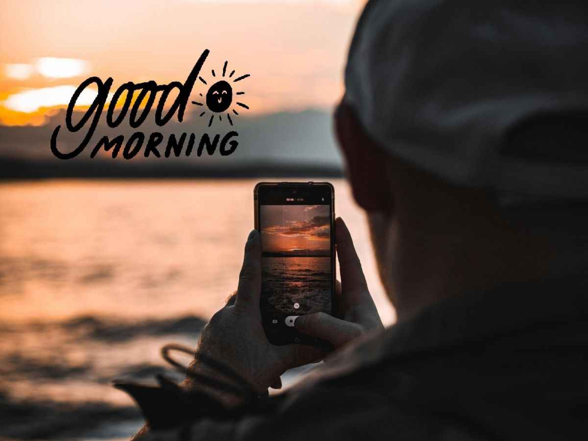 A bright morning scene featuring an iphone 11 pro, showcasing its sleek design and vibrant display. Photo by blair images.